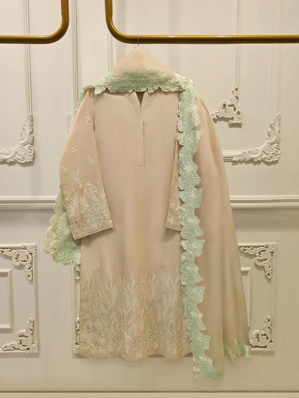 3 Piece - Pure Khaddi Silk Embroidered