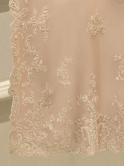 3 Piece - Pure Organza Embroidered Suit - Image 3