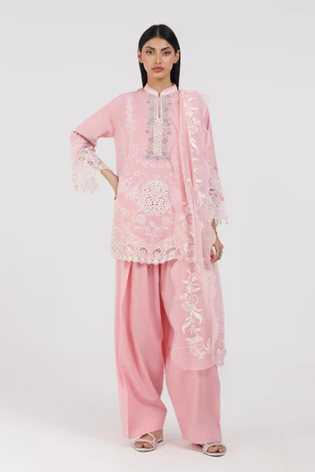 Stitched Embroidered Lawn Shirt+ Shalwar