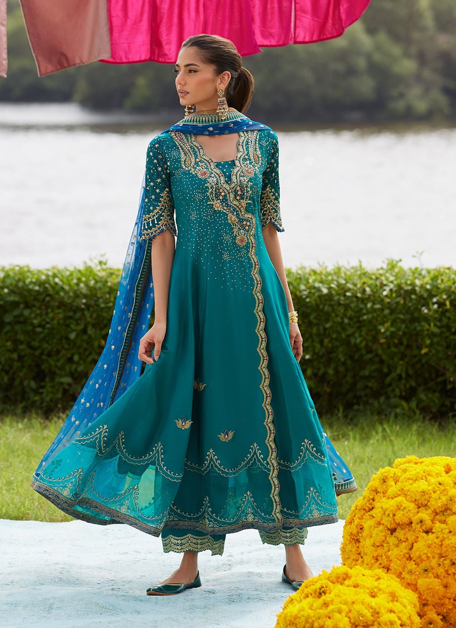 Empress Emerald Kalidaar And Dupatta - Image 4