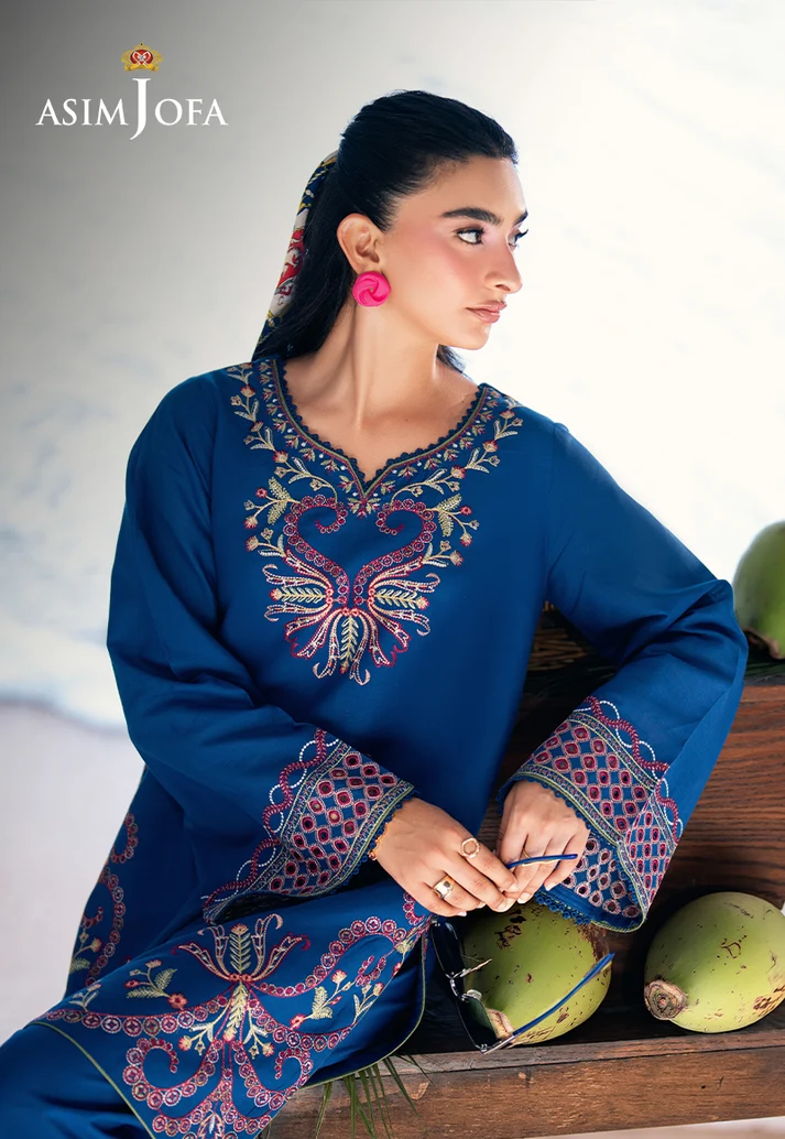 AJSBDP-05 Embroidered Lawn Stitched 2pcs - Image 6