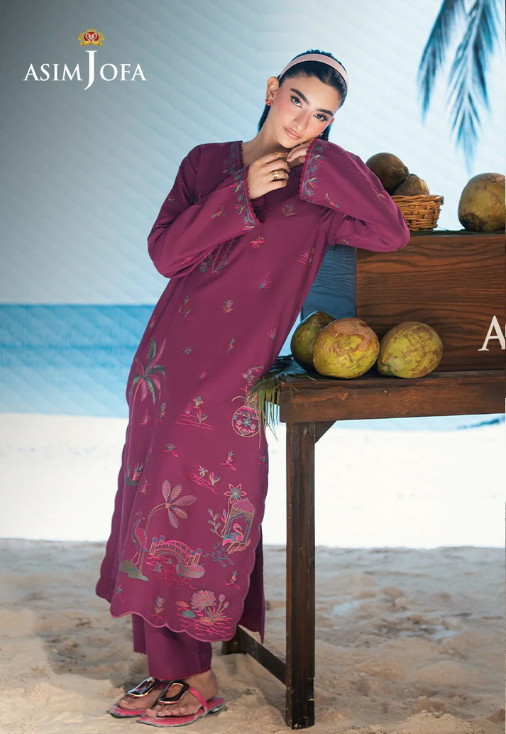 AJSBDP-07 Embroidered Lawn Stitched 2pcs - Image 10