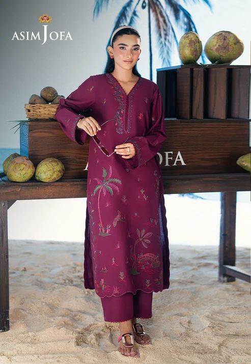 AJSBDP-07 Embroidered Lawn Stitched 2pcs - Image 8