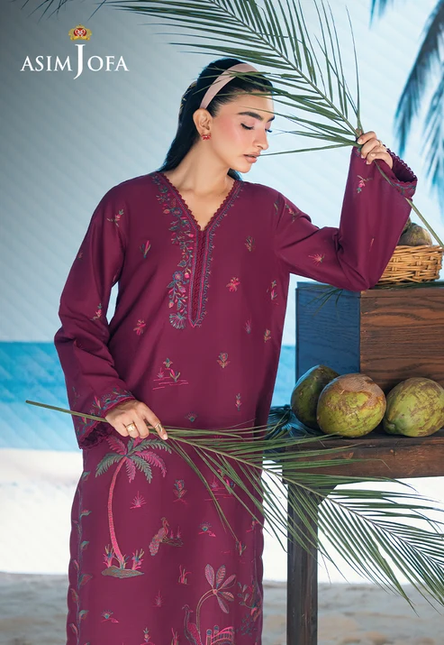 AJSBDP-07 Embroidered Lawn Stitched 2pcs - Image 7