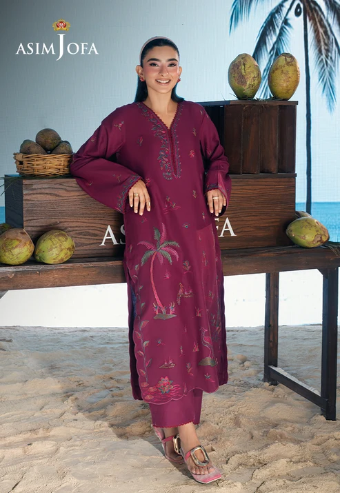 AJSBDP-07 Embroidered Lawn Stitched 2pcs - Image 3