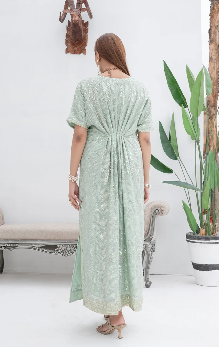 WA 03-PASTEL GREEN KAFRAN 2Pcs - Image 3
