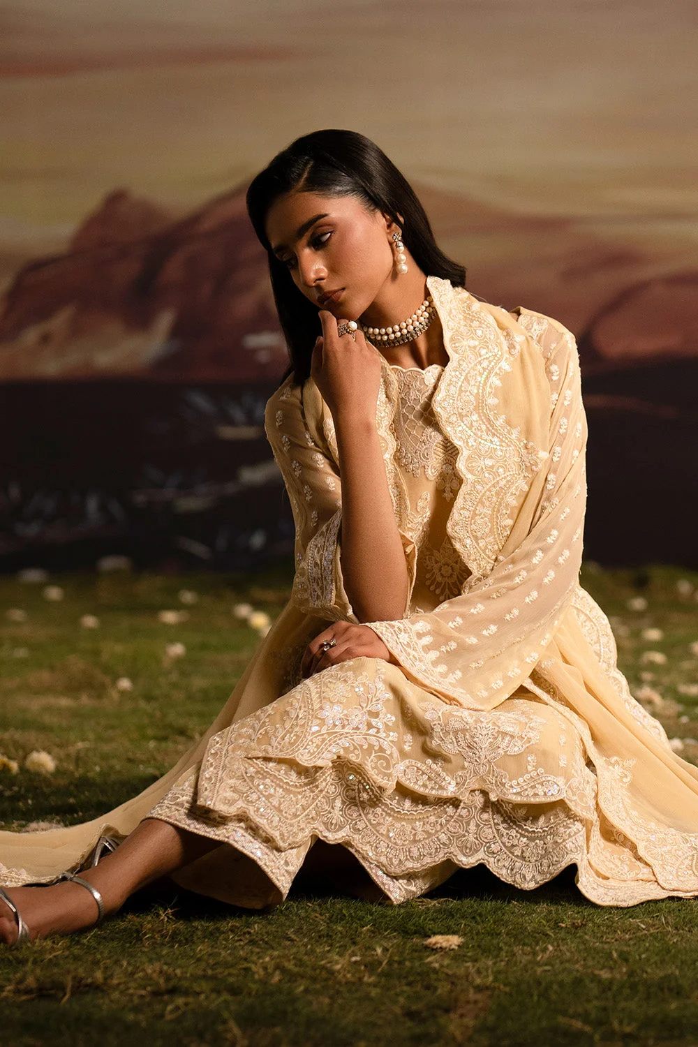 3-Piece-Embroiderd-Chiffon ISHANI - FWU5705 - Image 5