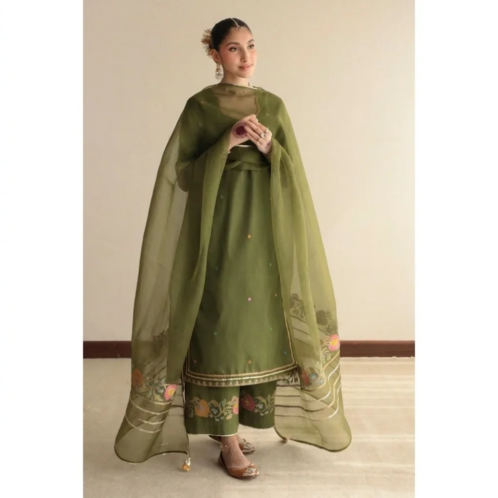 Olive Pret Lawn Suit
