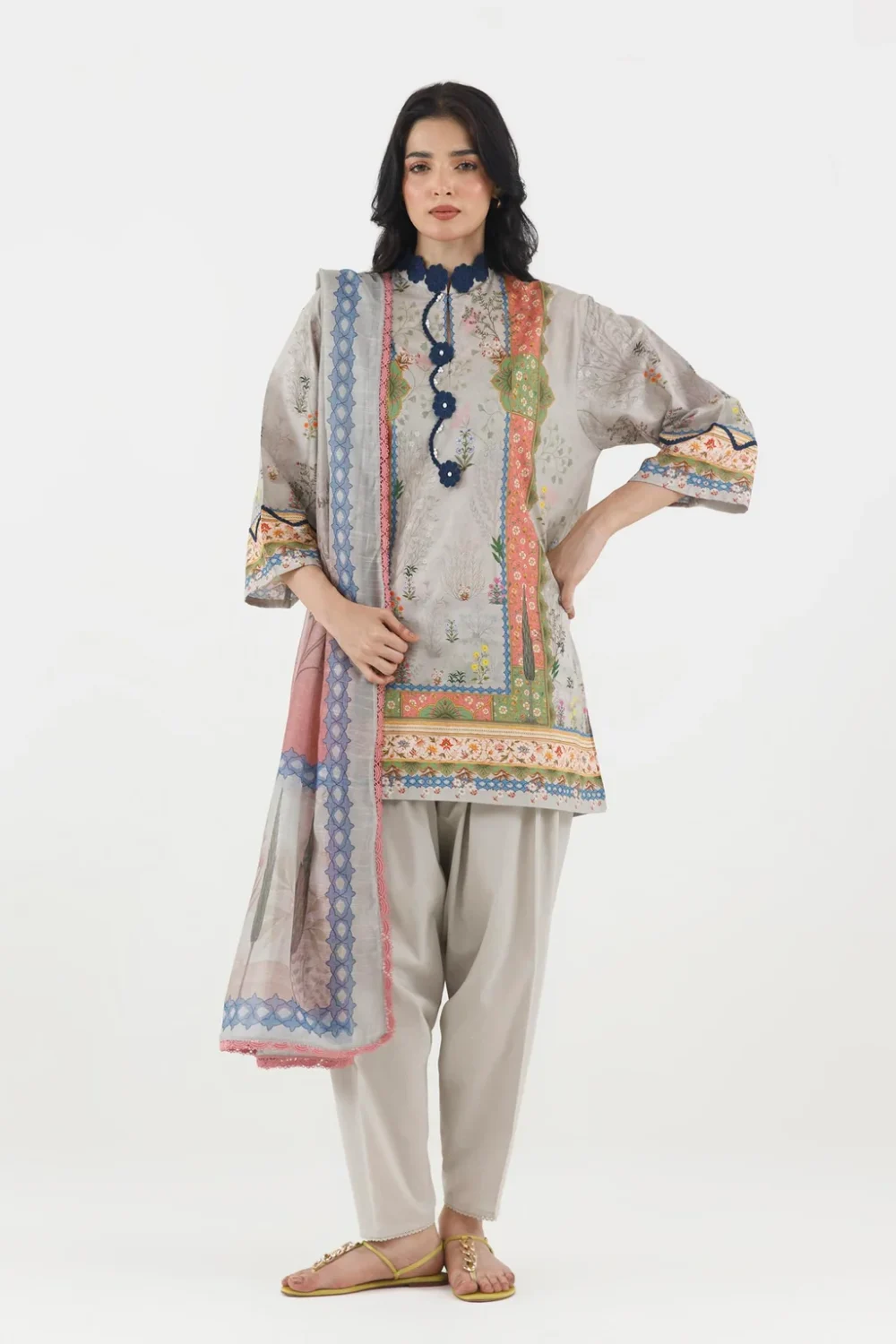 Stitched Printed Lawn Suit