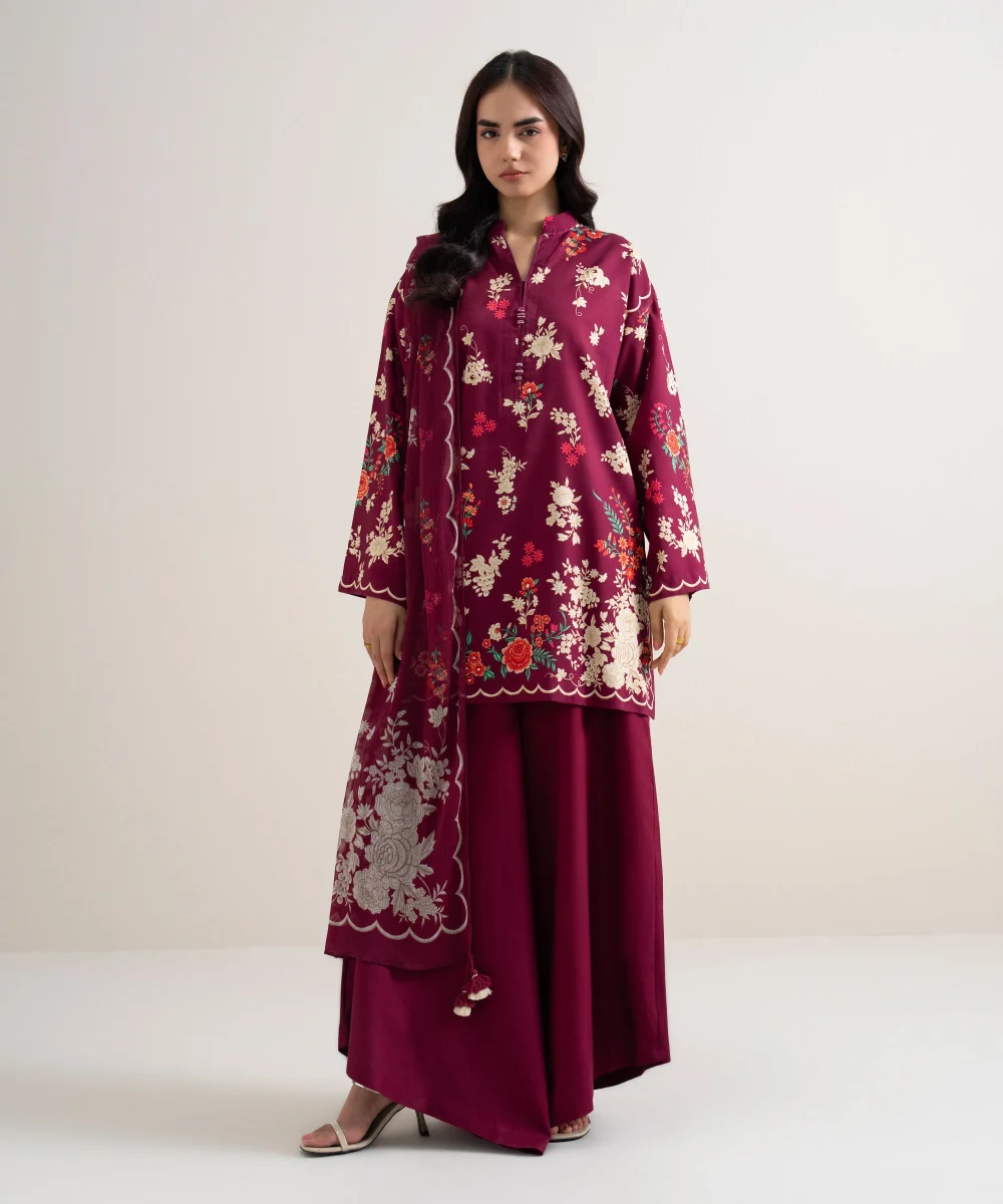 3 Piece - Printed Arabic Lawn Suit