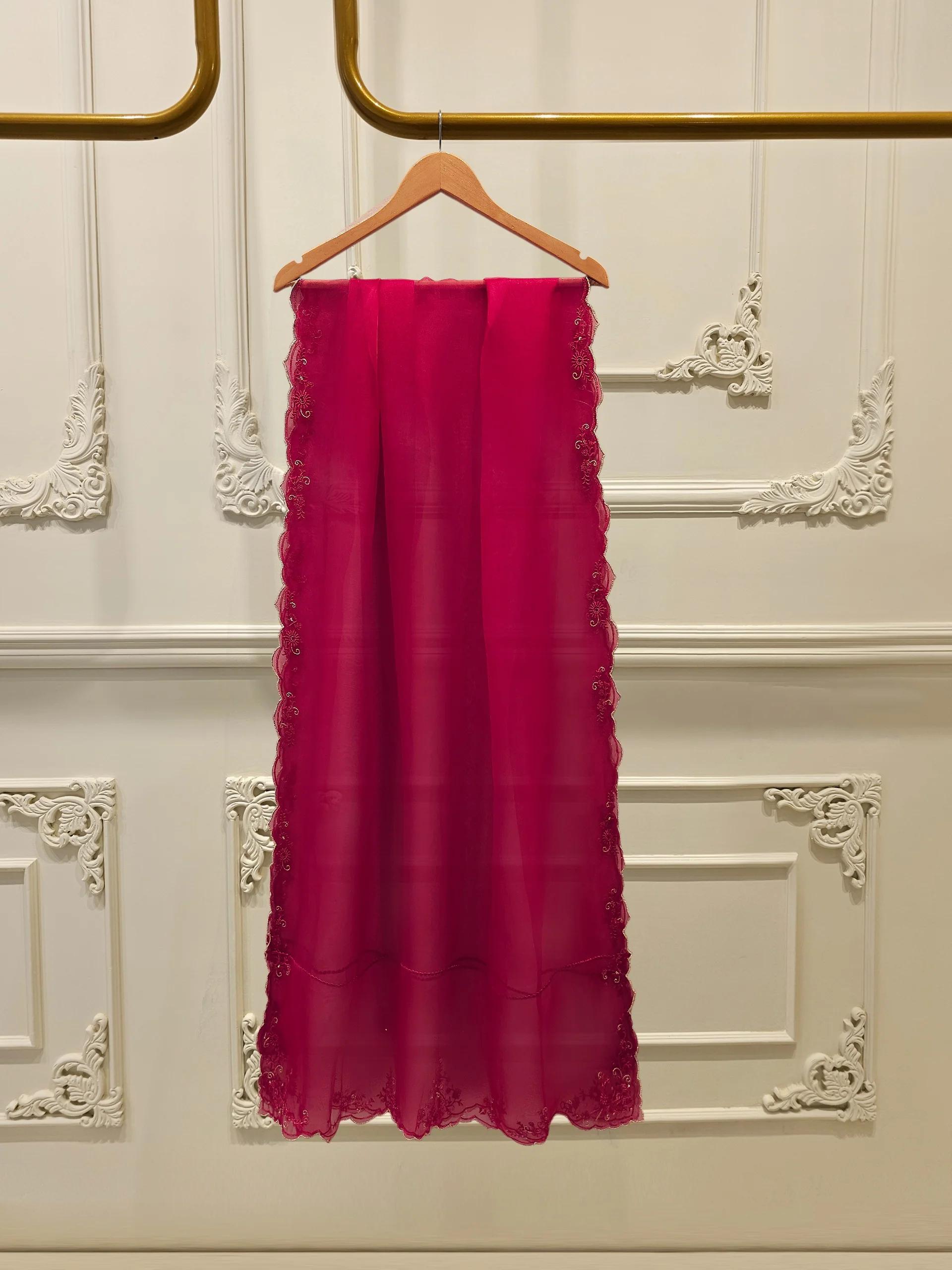 3 Piece - Pure Khaddi Silk Embroidered Suit S115156 - Image 3
