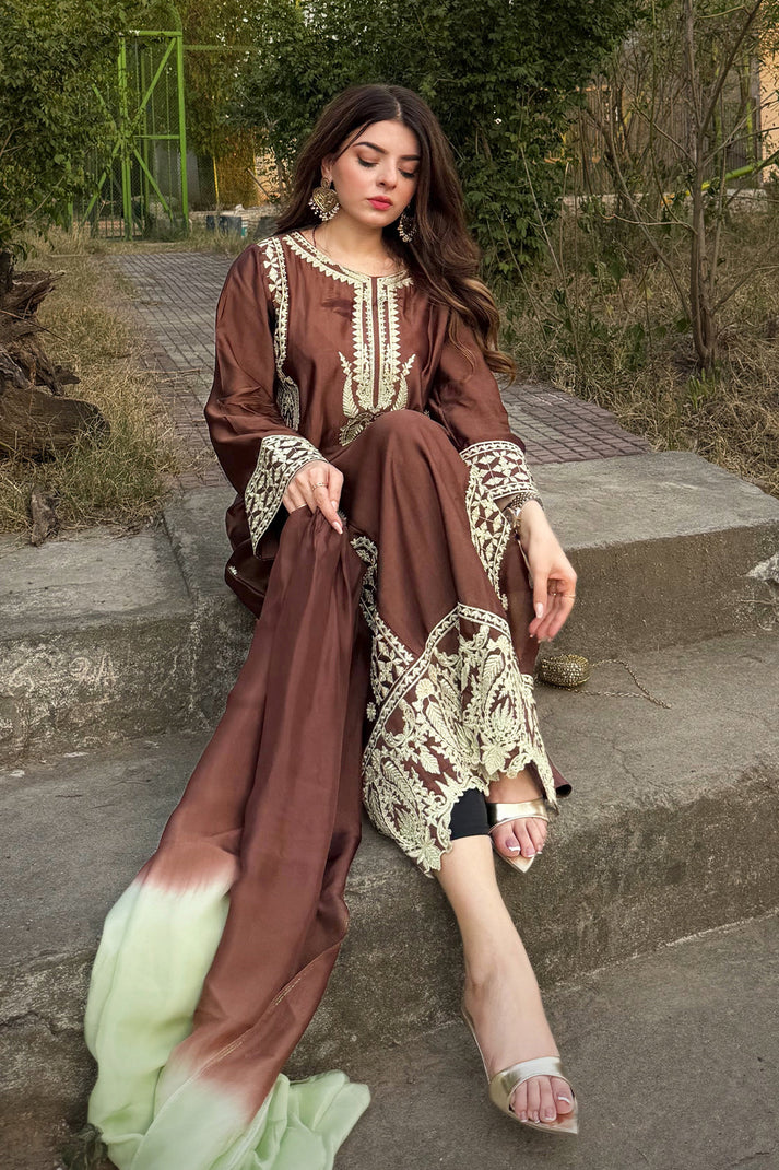 SF-367 | Chocolate Brown 3-Piece Set - Image 4